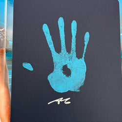 2025 Panini Instant Impressions Tetairoa McMillan #II-13 18x24 Hand Print Autographed Auto /10 Carolina Panthers Rookie RC Oversized Football Card (ONLINE ORDER ONLY)