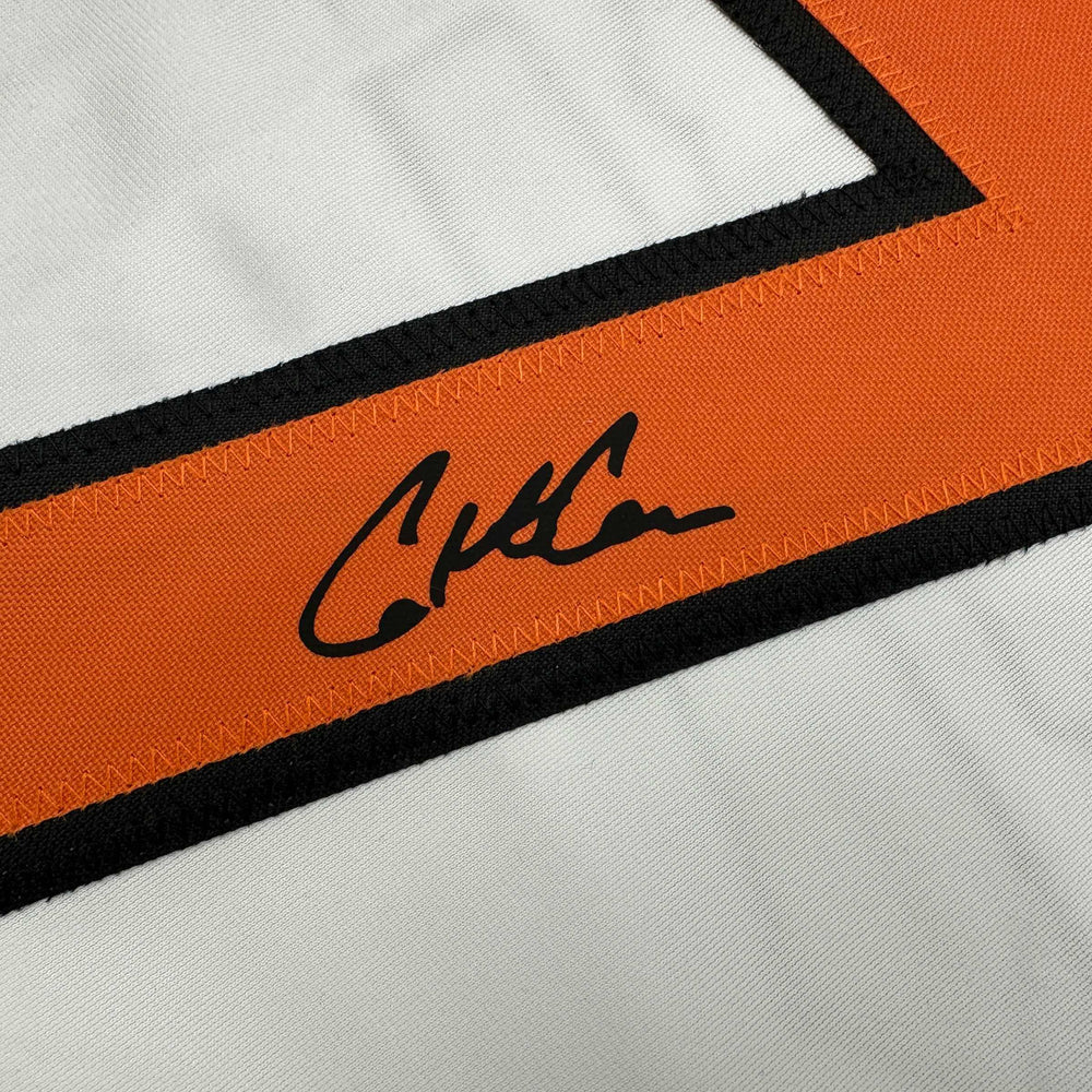 Facsimile Autographed Colton Cowser Baltimore White Reprint Laser Auto Baseball Jersey Size Men's XL (ONLINE ORDER ONLY)