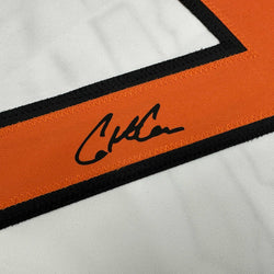 Facsimile Autographed Colton Cowser Baltimore White Reprint Laser Auto Baseball Jersey Size Men's XL (ONLINE ORDER ONLY)