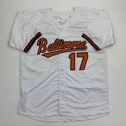 Facsimile Autographed Colton Cowser Baltimore White Reprint Laser Auto Baseball Jersey Size Men's XL (ONLINE ORDER ONLY)