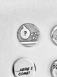 Handmade Button Badges From Recycled Manga (Online Order Only)
