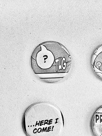 Handmade Button Badges From Recycled Manga (Online Order Only)