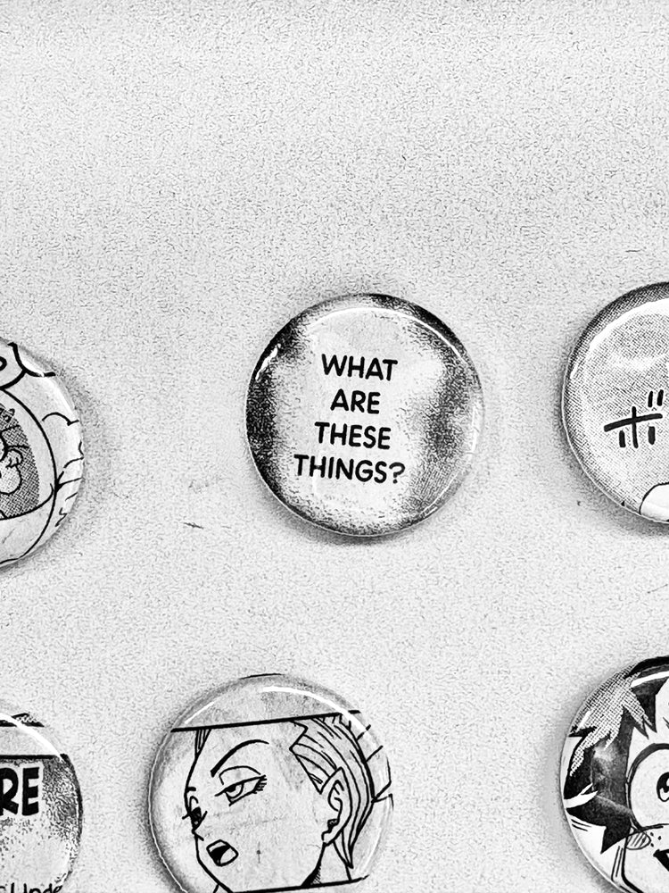 Handmade Button Badges From Recycled Manga (Online Order Only)