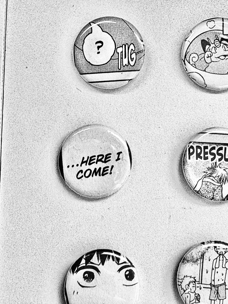 Handmade Button Badges From Recycled Manga (Online Order Only)