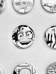 Handmade Button Badges From Recycled Manga (Online Order Only)