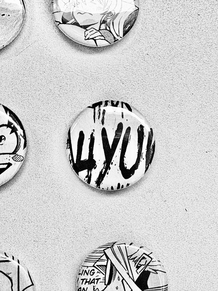 Handmade Button Badges From Recycled Manga (Online Order Only)