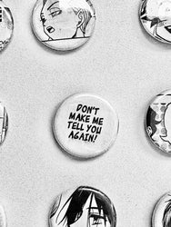Handmade Button Badges From Recycled Manga (Online Order Only)