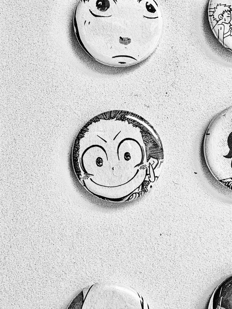 Handmade Button Badges From Recycled Manga (Online Order Only)