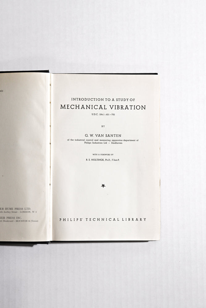 Introduction to a Study of Mechanical Vibration (ONLINE ORDER ONLY)