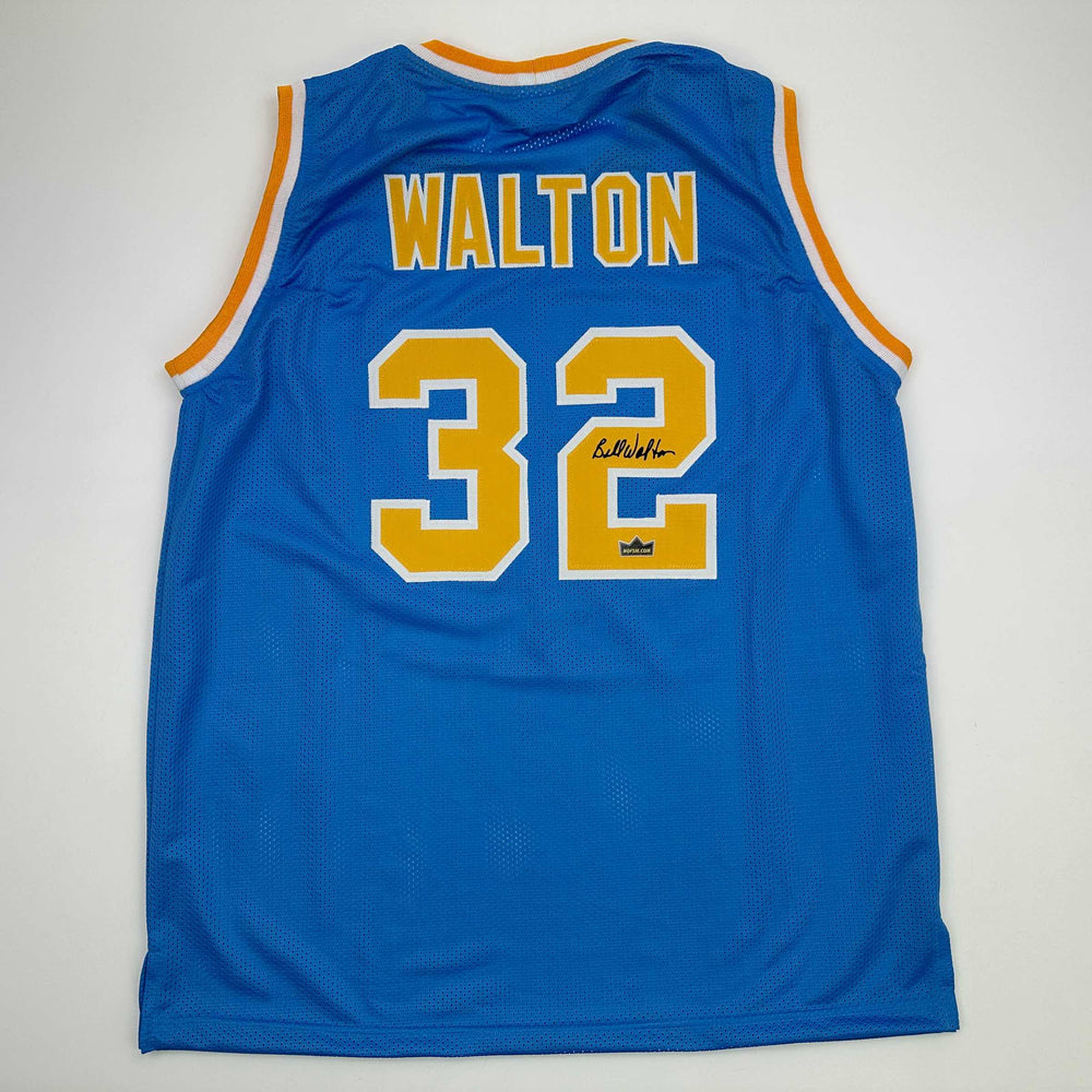 Facsimile Autographed Bill Walton UCLA Blue Reprint Laser Auto College Basketball Jersey Size Men's XL (ONLINE ORDER ONLY)