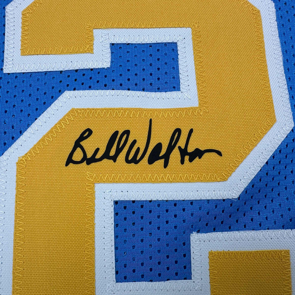Facsimile Autographed Bill Walton UCLA Blue Reprint Laser Auto College Basketball Jersey Size Men's XL (ONLINE ORDER ONLY)
