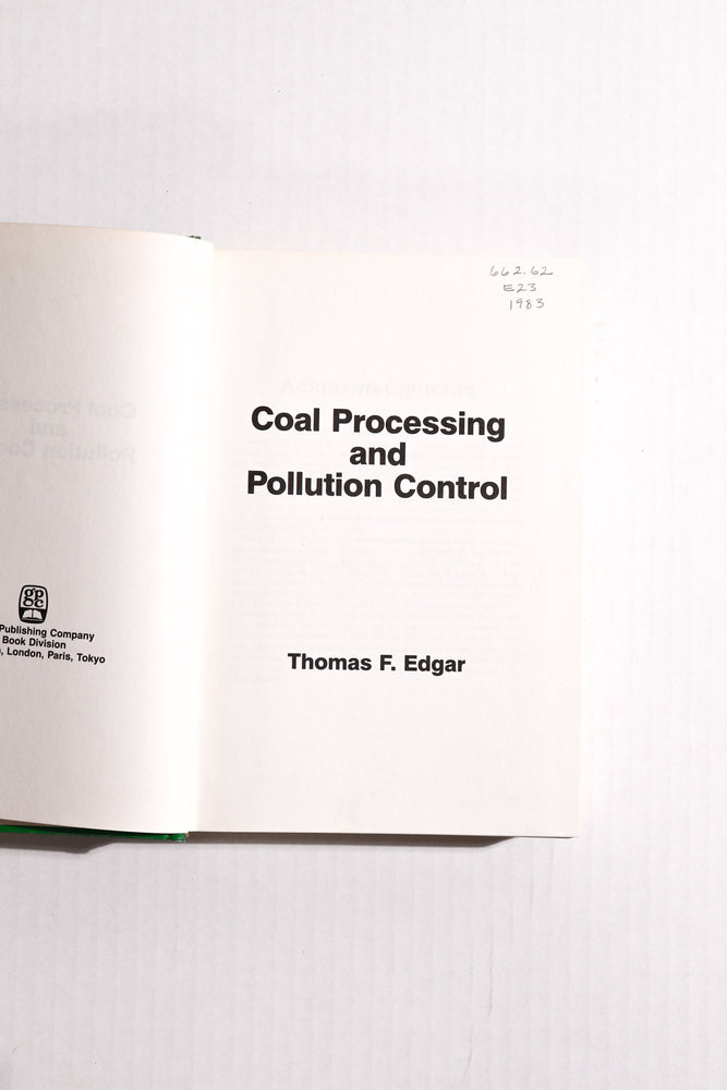 Coal Processing and Pollution Control