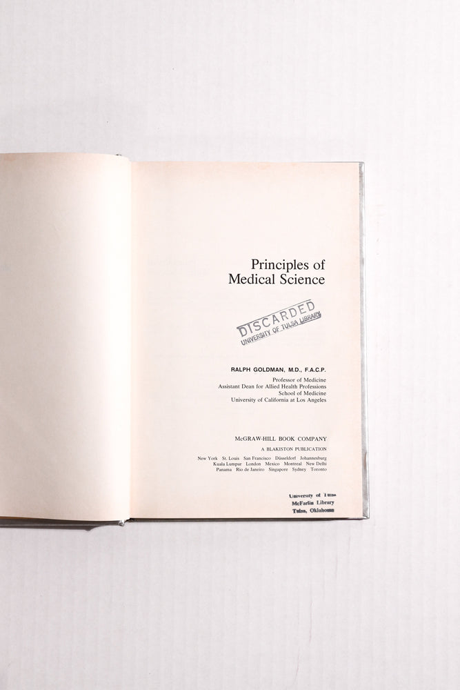 Principles of Medical Science