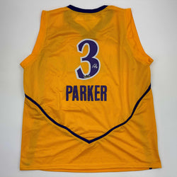 Facsimile Autographed Candace Parker Los Angeles LA Yellow Reprint Laser Auto Basketball Jersey Size Men's XL (ONLINE ORDER ONLY)