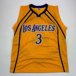 Facsimile Autographed Candace Parker Los Angeles LA Yellow Reprint Laser Auto Basketball Jersey Size Men's XL (ONLINE ORDER ONLY)