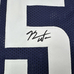 Facsimile Autographed Kemba Walker UConn Blue Reprint Laser Auto College Basketball Jersey Size Men's XL (ONLINE ORDER ONLY)