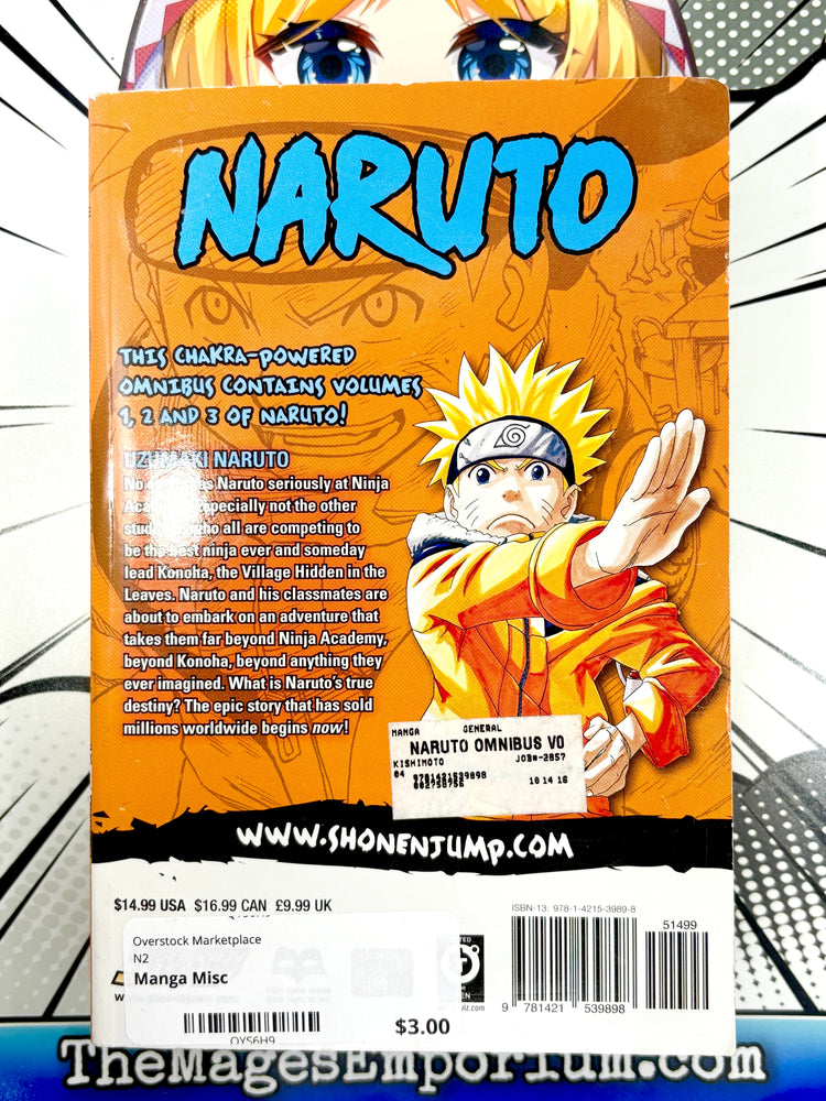 Naruto Vol 1-3 Omnibus (Online Order Only)