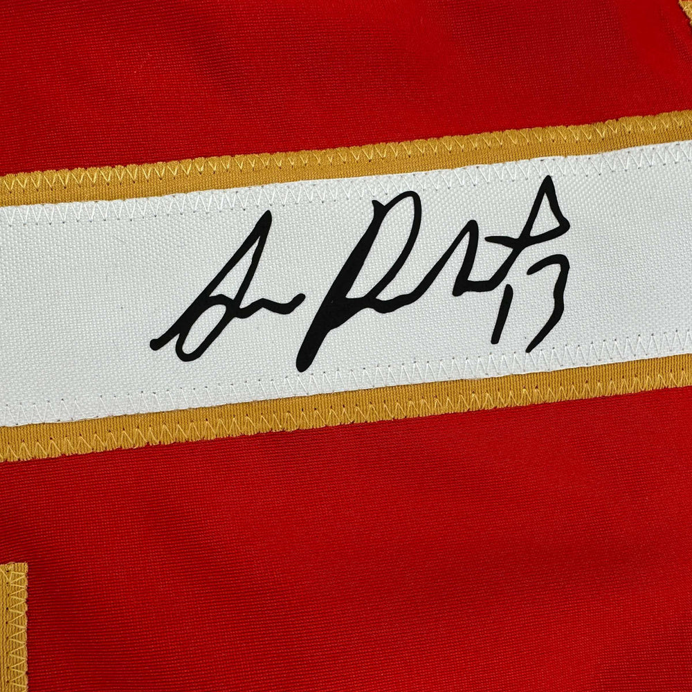 Facsimile Autographed Sam Reinhart Florida Red Reprint Laser Auto Hockey Jersey Size Men's XL (ONLINE ORDER ONLY)