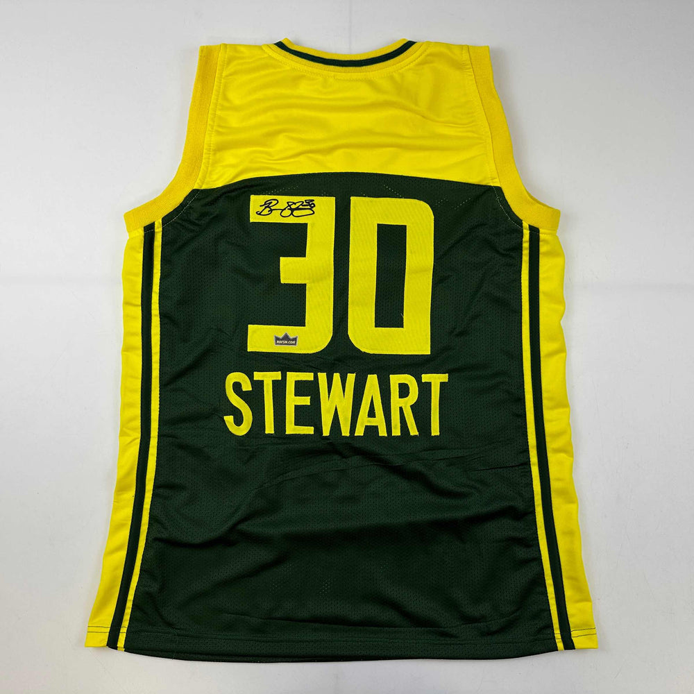 Facsimile Autographed Breanna Stewart Seattle Green Reprint Laser Auto Basketball Jersey Size Men's XL (ONLINE ORDER ONLY)