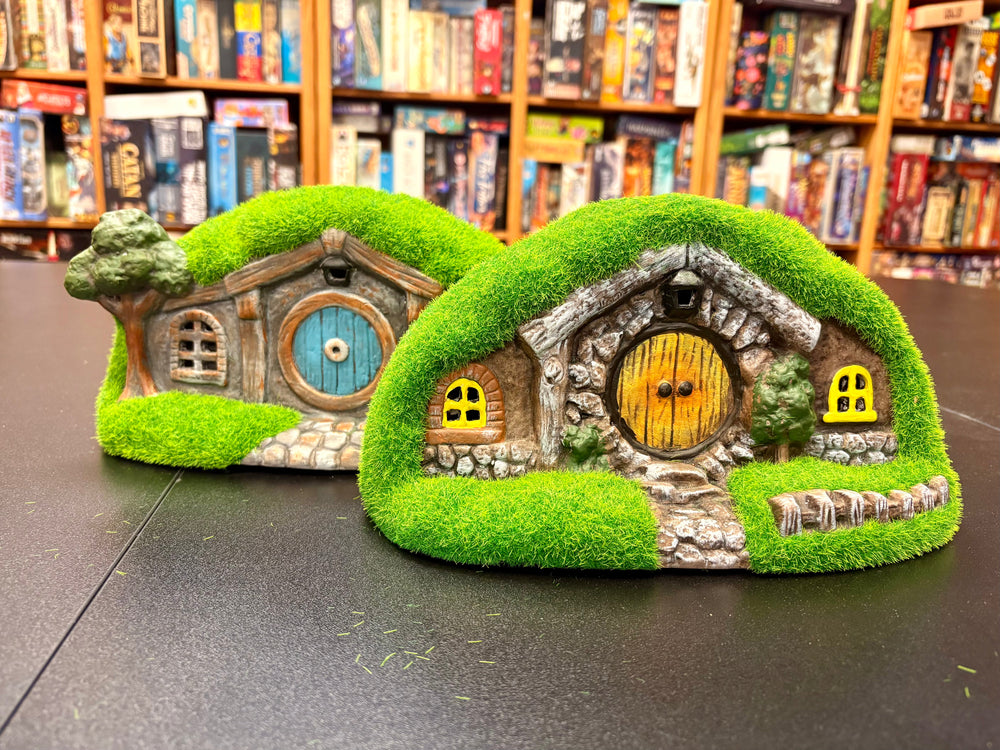 Solar Lighted Gnome Moss House - Set of 2 (ONLINE ORDER ONLY)