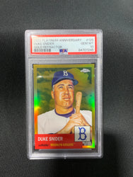 2022 TOPPS CHROME PLATINUM DUKE SNIDER GOLD REFRACTOR #125 - PSA 10 (Online Order Only)