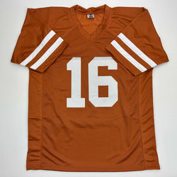 Facsimile Autographed Arch Manning Texas Orange Reprint Laser Auto College Football Jersey Size Men's XL (ONLINE ORDER ONLY)