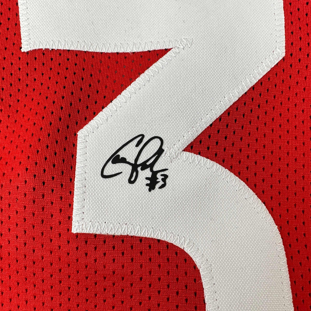 Facsimile Autographed Candace Parker Las Vegas Red Reprint Laser Auto Basketball Jersey Size Men's XL (ONLINE ORDER ONLY)