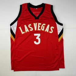 Facsimile Autographed Candace Parker Las Vegas Red Reprint Laser Auto Basketball Jersey Size Men's XL (ONLINE ORDER ONLY)