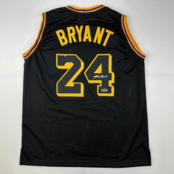 Facsimile Autographed Kobe Bryant #24 Black Mamba Los Angeles LA Reprint Laser Auto Basketball Jersey Size Men's XL (ONLINE ORDER ONLY)
