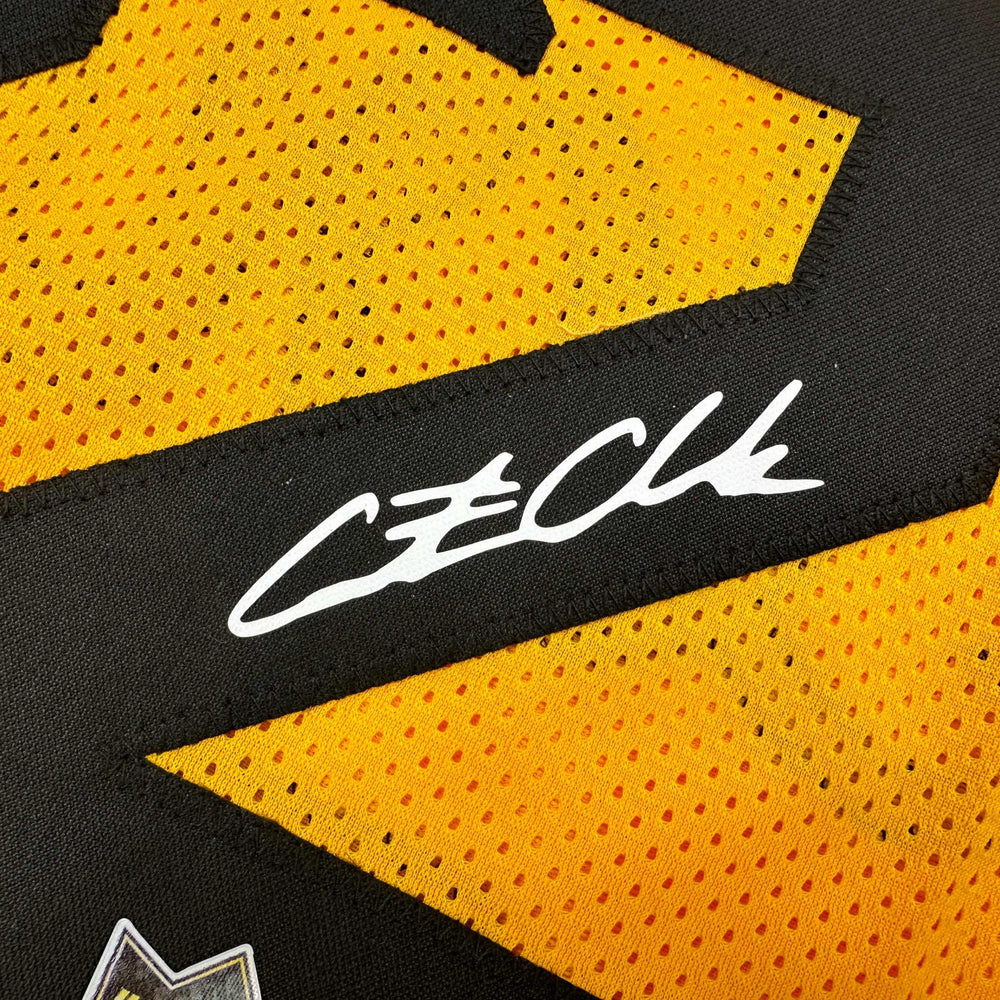 Facsimile Autographed Caitlin Clark Iowa Yellow Reprint Laser Auto College Basketball Jersey Size Men's XL (ONLINE ORDER ONLY)