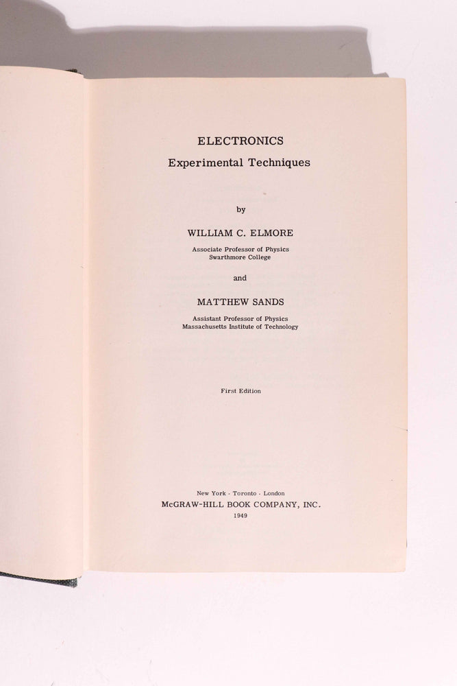 Electronics: Experimental Techniques, First Edition (ONLINE ORDER ONLY)