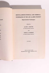 Miscellaneous Physical and Chemical Techniques of the Los Alamos Project: First Edition, 1952 (ONLINE ORDER ONLY)
