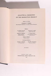 Analytical Chemistry of the Manhattan Project, First Edition 1950 (ONLINE ORDER ONLY)