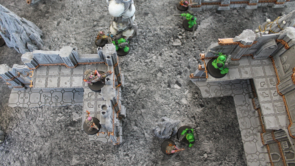 Urban Ruins | Neoprene Battle Mat with Bag | Baron of Dice
