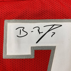 Facsimile Autographed Ben Roethlisberger Miami Ohio Red Reprint Laser Auto College Football Jersey Size Men's XL (ONLINE ORDER ONLY)