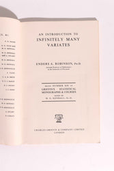 An Introduction to Infinitely Many Variates — Enders A. Robinson (ONLINE ORDER ONLY)