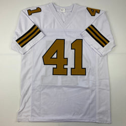 Facsimile Autographed Alvin Kamara New Orleans Color Rush Reprint Laser Auto Football Jersey Size Men's XL (ONLINE ORDER ONLY)