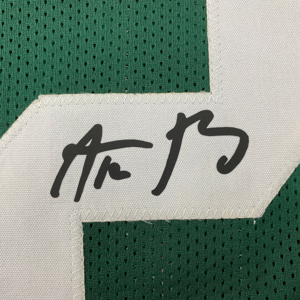 Facsimile Autographed Aaron Rodgers Green Bay Green Reprint Laser Auto Football Jersey Size Men's XL (ONLINE ORDER ONLY)