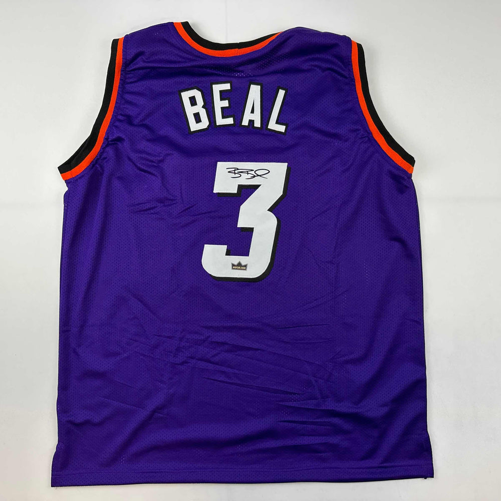 Facsimile Autographed Bradley Beal Phoenix Purple Reprint Laser Auto Basketball Jersey Size Men's XL (ONLINE ORDER ONLY)