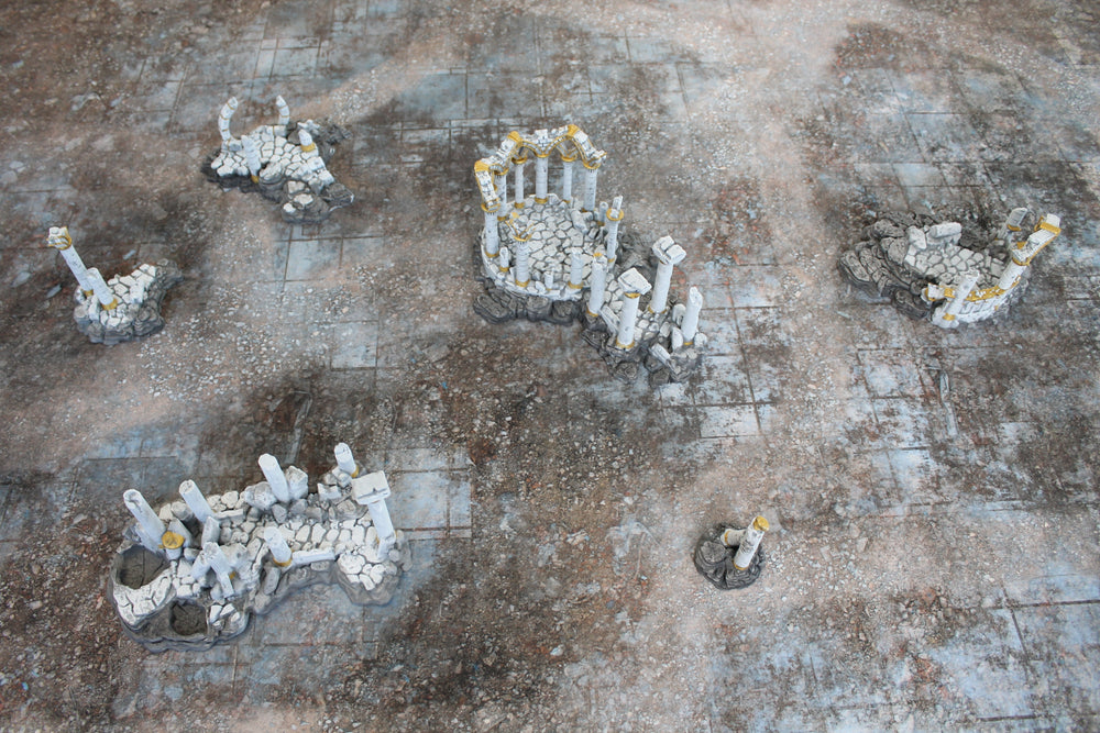 Urban Ruins | Neoprene Battle Mat with Bag | Baron of Dice