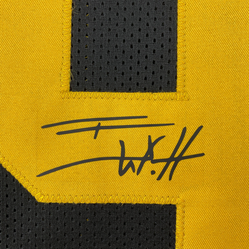 Facsimile Autographed T.J. TJ Watt Pittsburgh Color Rush Reprint Laser Auto Football Jersey Size Men's XL (ONLINE ORDER ONLY)