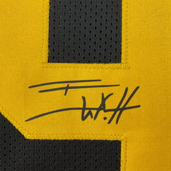 Facsimile Autographed T.J. TJ Watt Pittsburgh Color Rush Reprint Laser Auto Football Jersey Size Men's XL (ONLINE ORDER ONLY)