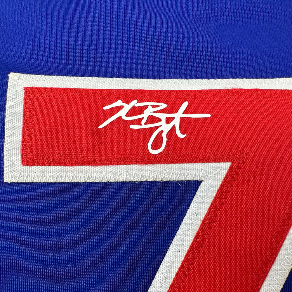 Facsimile Autographed Kris Bryant Chicago Blue Reprint Laser Auto Baseball Jersey Size Men's XL (ONLINE ORDER ONLY)