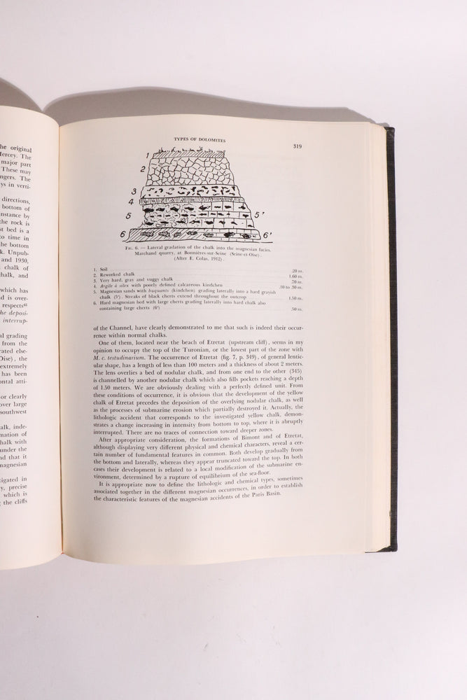 Sedimentary Rocks of France: Carbonate Rocks (Limestones and Dolomites) — Lucien Cayeux, First English Edition (1970) (ONLINE ORDER ONLY)