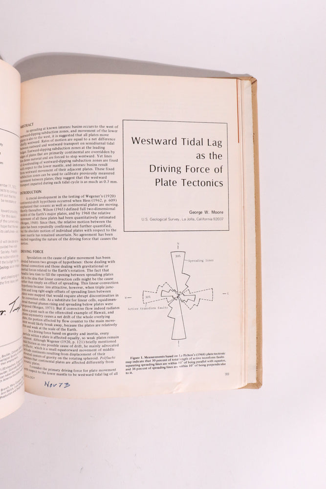 Geology: A Venture in Earth Science Reporting, Vol. 1 Nos. 1–4 - Inaugural Volume (1973) (ONLINE ORDER ONLY)