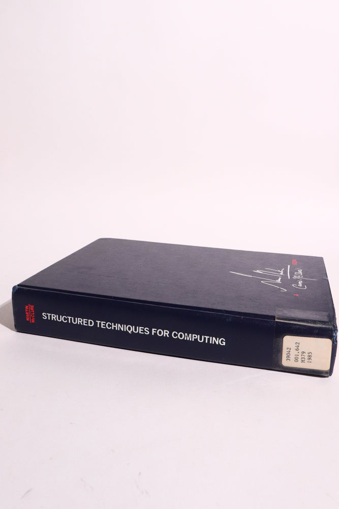 Structured Techniques for Computing — James Martin & Carma McClure | Early Software Engineering & CASE, First Printing (1985) (ONLINE ORDER ONLY)