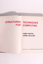 Structured Techniques for Computing — James Martin & Carma McClure | Early Software Engineering & CASE, First Printing (1985) (ONLINE ORDER ONLY)