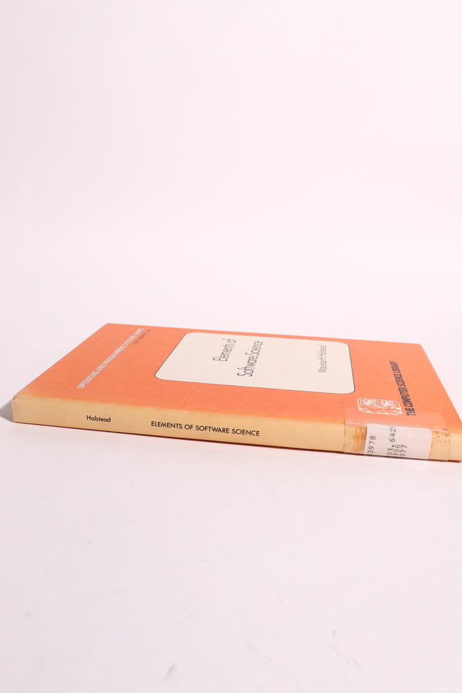 Elements of Software Science — Maurice H. Halstead, 1977 | Foundational Software Metrics & Programming Theory (ONLINE ORDER ONLY)