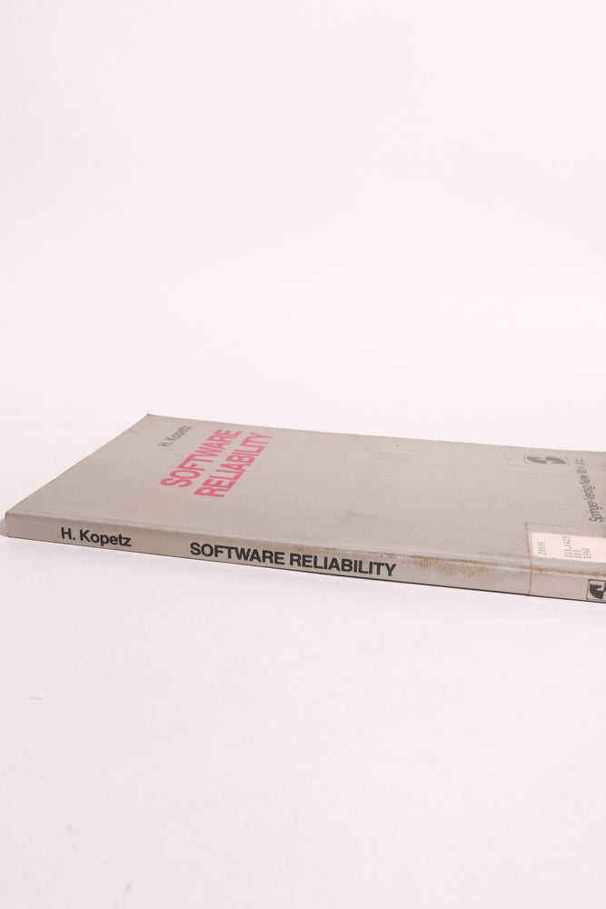 Software Reliability — Hermann Kopetz, 1980 | Early Software Engineering & Fault-Tolerant Computing (ONLINE ORDER ONLY)