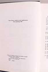Time Series Analysis and Applications — Enders A. Robinson, 1981 First Printing | Signal Processing & Statistics (ONLINE ORDER ONLY)